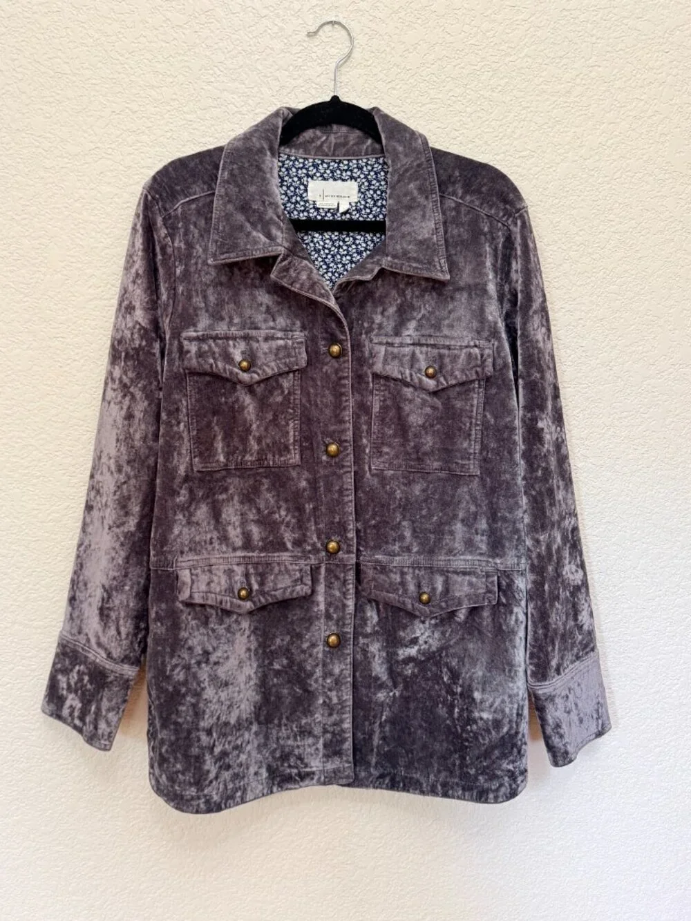 Anthropologie Women's purple/grey Jacket size L